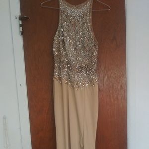 champaign prom dress